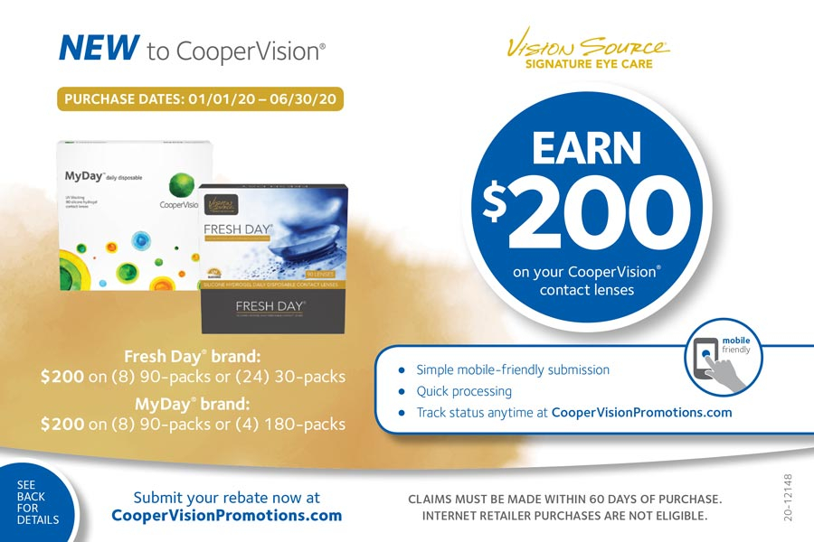 45SNG Coopervision Myday Toric Rebate 45SNG Coopervision Myday Toric Rebate