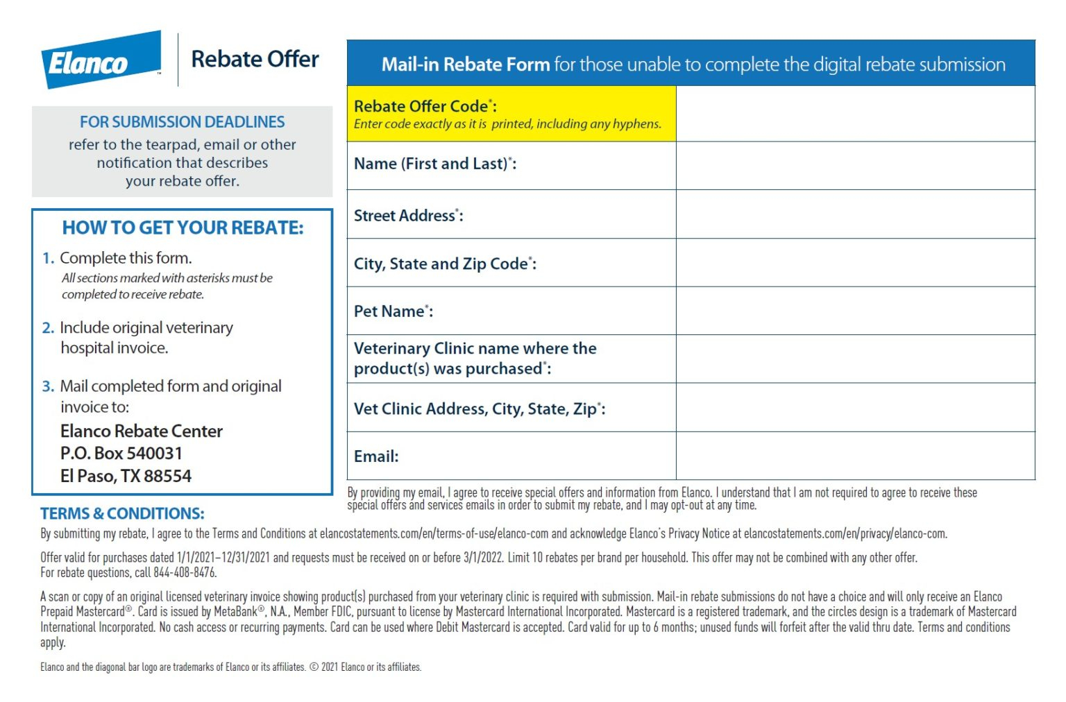 Jcpenney Rebate Form For Pyrex