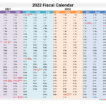 Fiscal Year Calendar 2022 Template No fiscal22y12