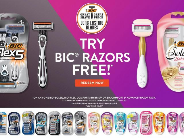 FREE Bic Razor Package With Mail in Rebate WRAL