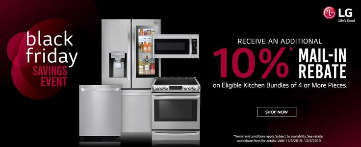 Receive Up To An Additional 10 Mail In Rebate On Select LG Kitchen 