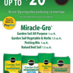 Scotts Miracle Gro Garden Soil Rebate Up To 20 Back