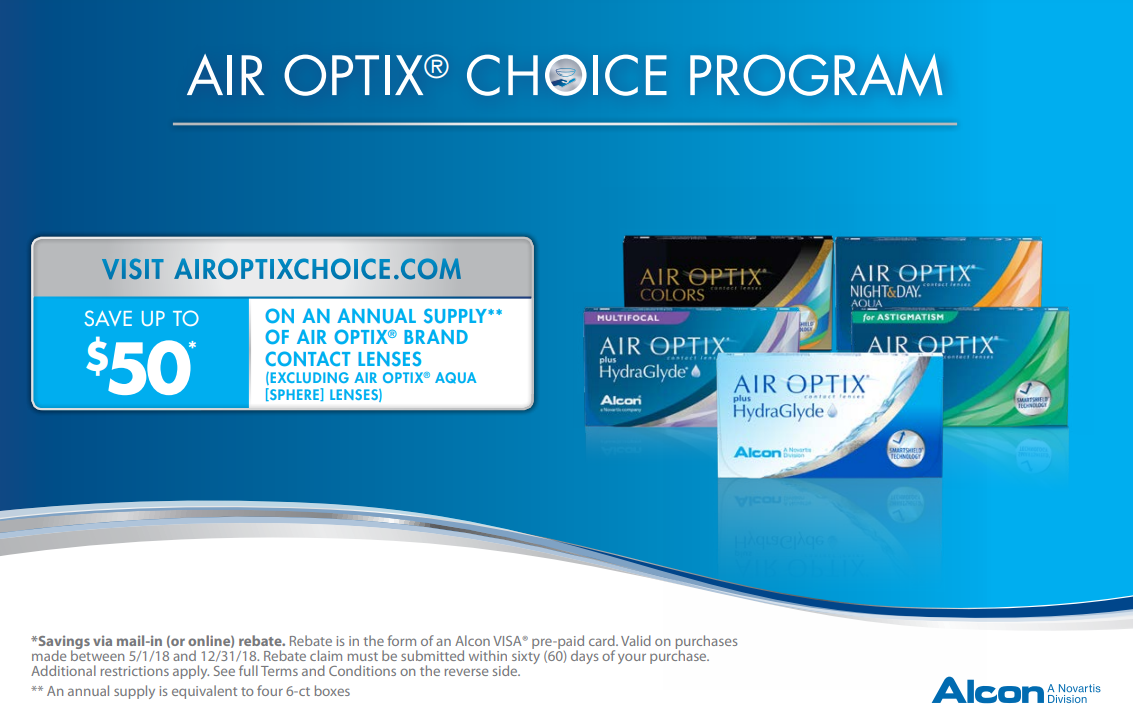 Ciba Air Optix Rebate