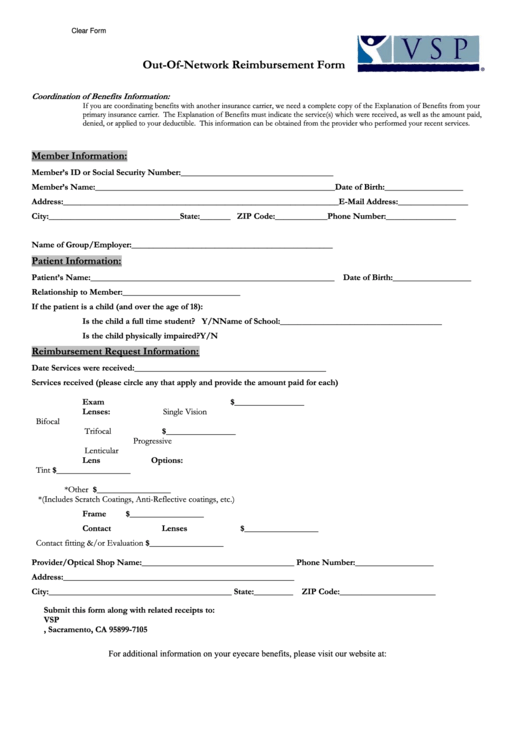 Vsp Claim Form Printable NewFreePrintable Vsp Claim Form Printable NewFreePrintable