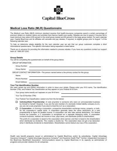 medical-loss-ratio-mlr-questionnaire-rebate2022